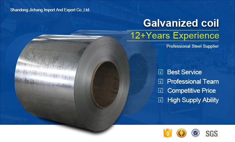 Factory JIS ASTM Dx51d SGCC Galvanized Steel Coil Roll Hot Dipped/Cold Rolled From China